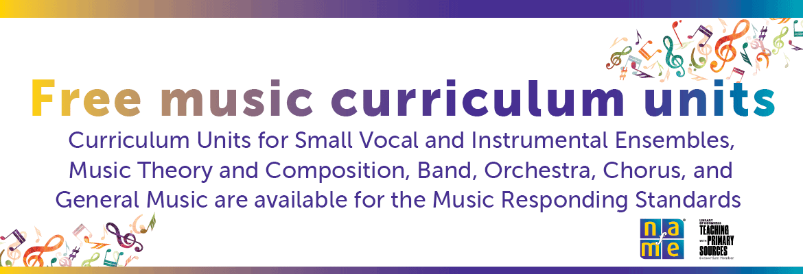 Library of Congress, curriculum, music education