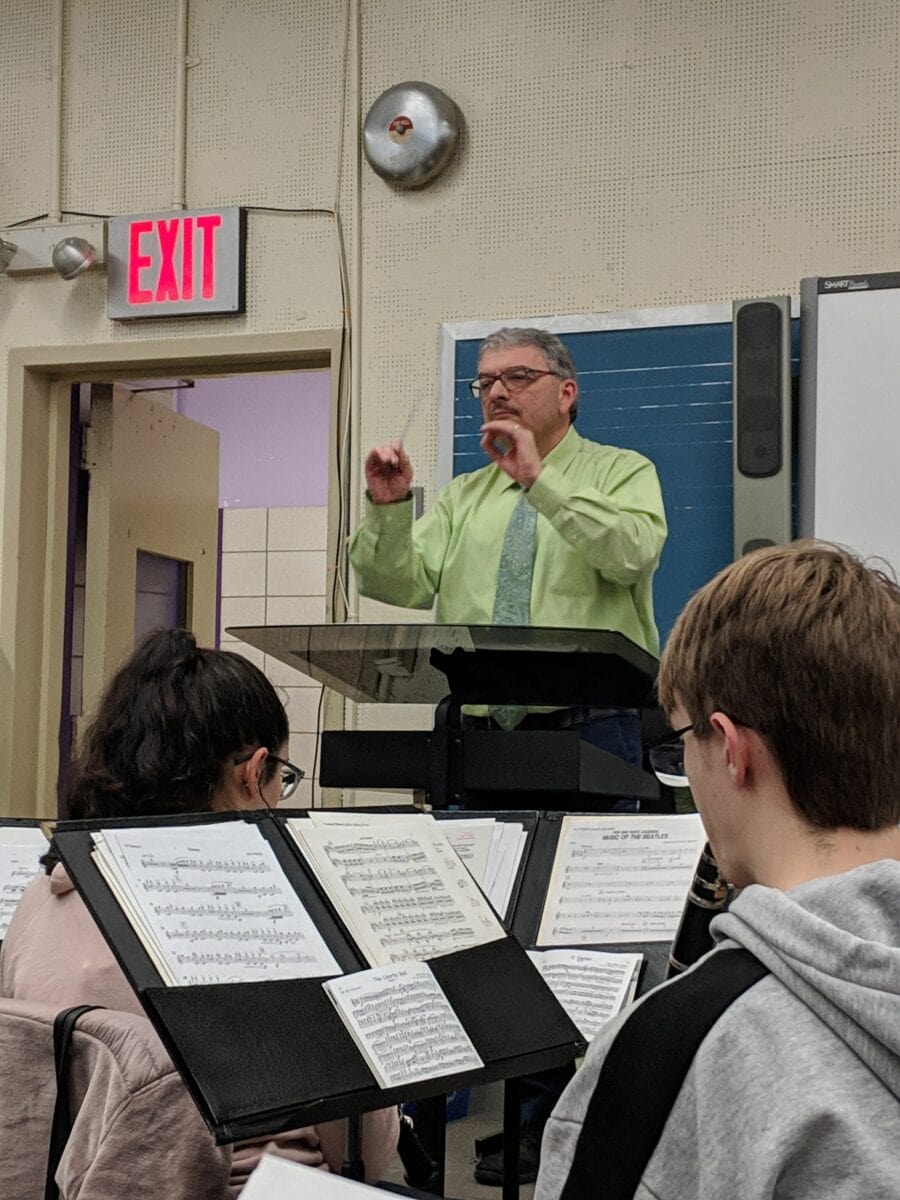 David LaMorte teaching his students
