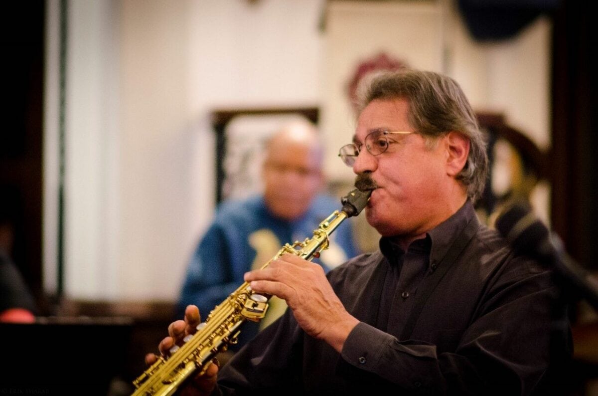 Chris Vadala playing flute