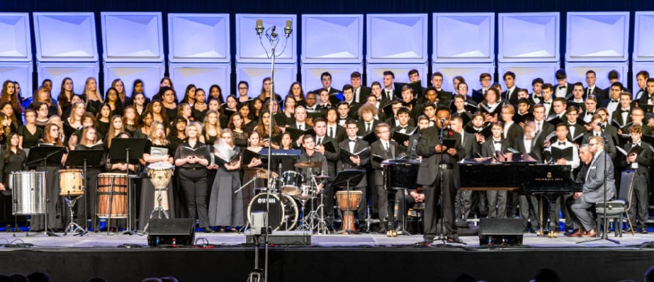 2019 ANHE mixed choir on stage