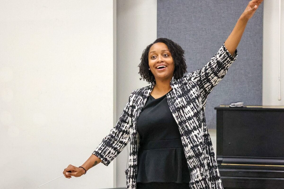 LaToya Webb in class