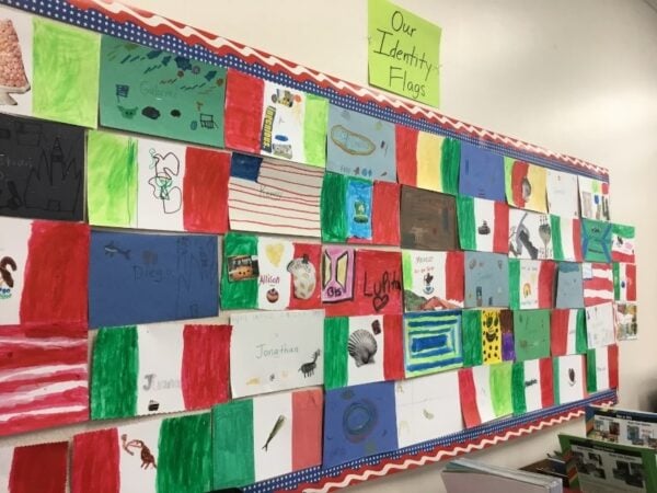 arts integration lesson personal flags