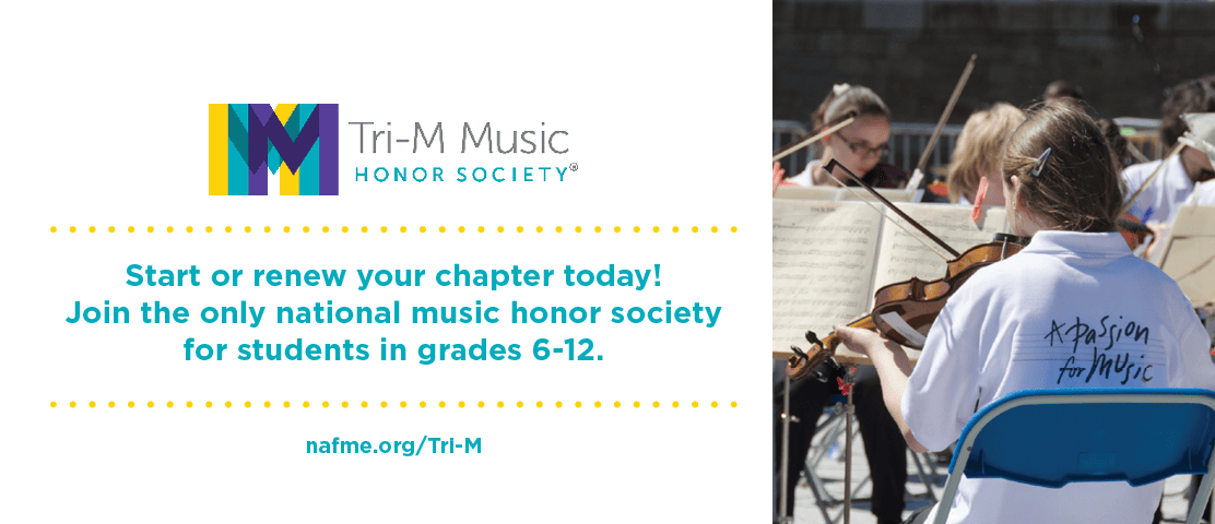 Tri-M Music Honor Society. Start or renew your chapter today. Join the only national music honor society for students in grades 6 to 12. nafme.org/Tri-M