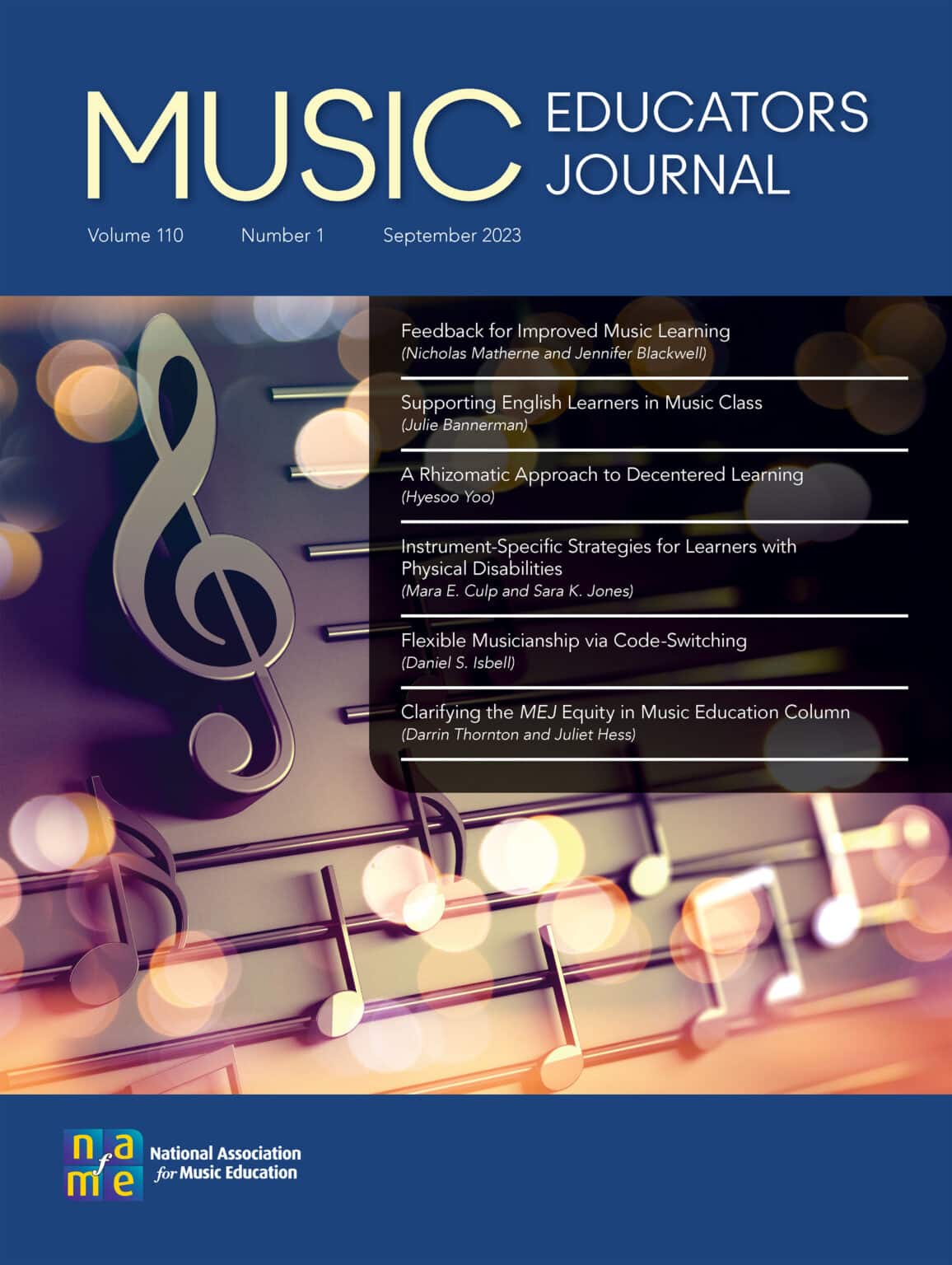 Music Educators Journal 202428 Call for Nominations NAfME