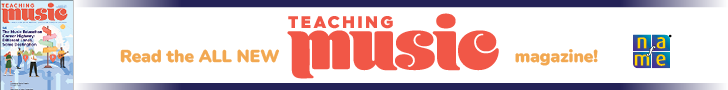 Read the all new Teaching Music magazine! image of August 2025 cover