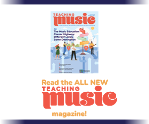 Read the all new Teaching Music magazine! image of August 2025 cover