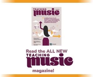 January 2026 cover of Teaching Music. Read the all new Teaching Music magazine.