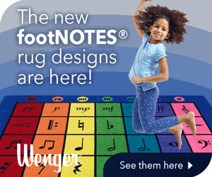 The new footNOTES rug designs are here! Wenger logo. See them here.