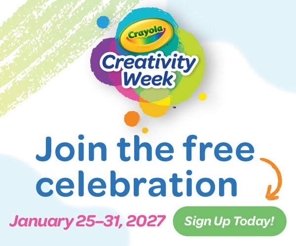 Crayola Creativity Week. Join the free celebration. January 25-31, 2027. Sign up today.