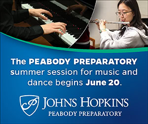 The Peabody Preparatory summer session for music and dance begins June 20. Johns Hopkins Peabody Preparatory