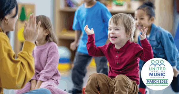 smiling preschool music students. Music In Our Schools Month