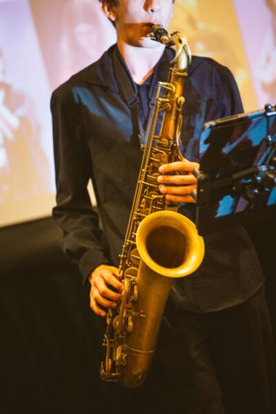 baritone sax player