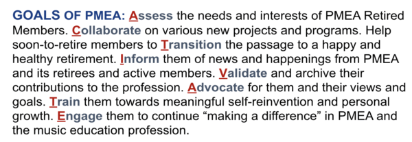 list of what PMEA needs from retirees