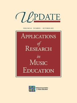 October 2025 cover of Update: Applications of Research in Music Education