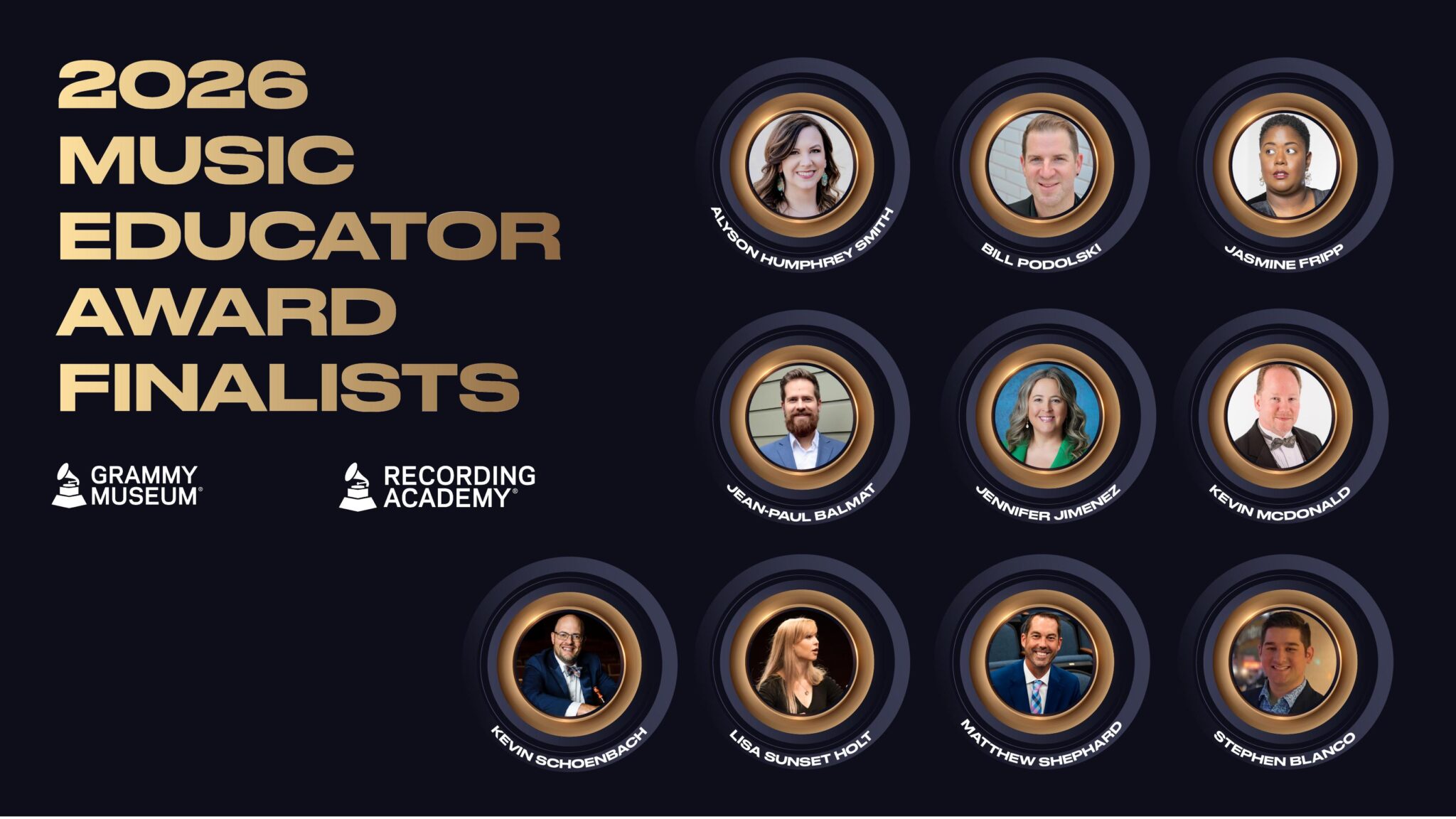 Seven of Ten GRAMMY Music Educator Finalists for 2026 Are NAfME Members