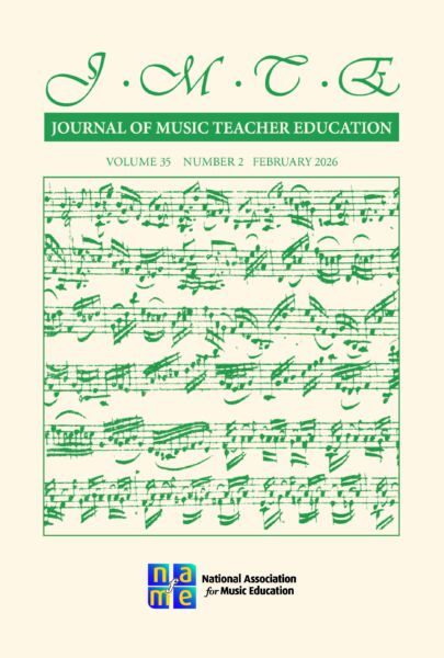 February 2026 Journal of Music Teacher Education cover art