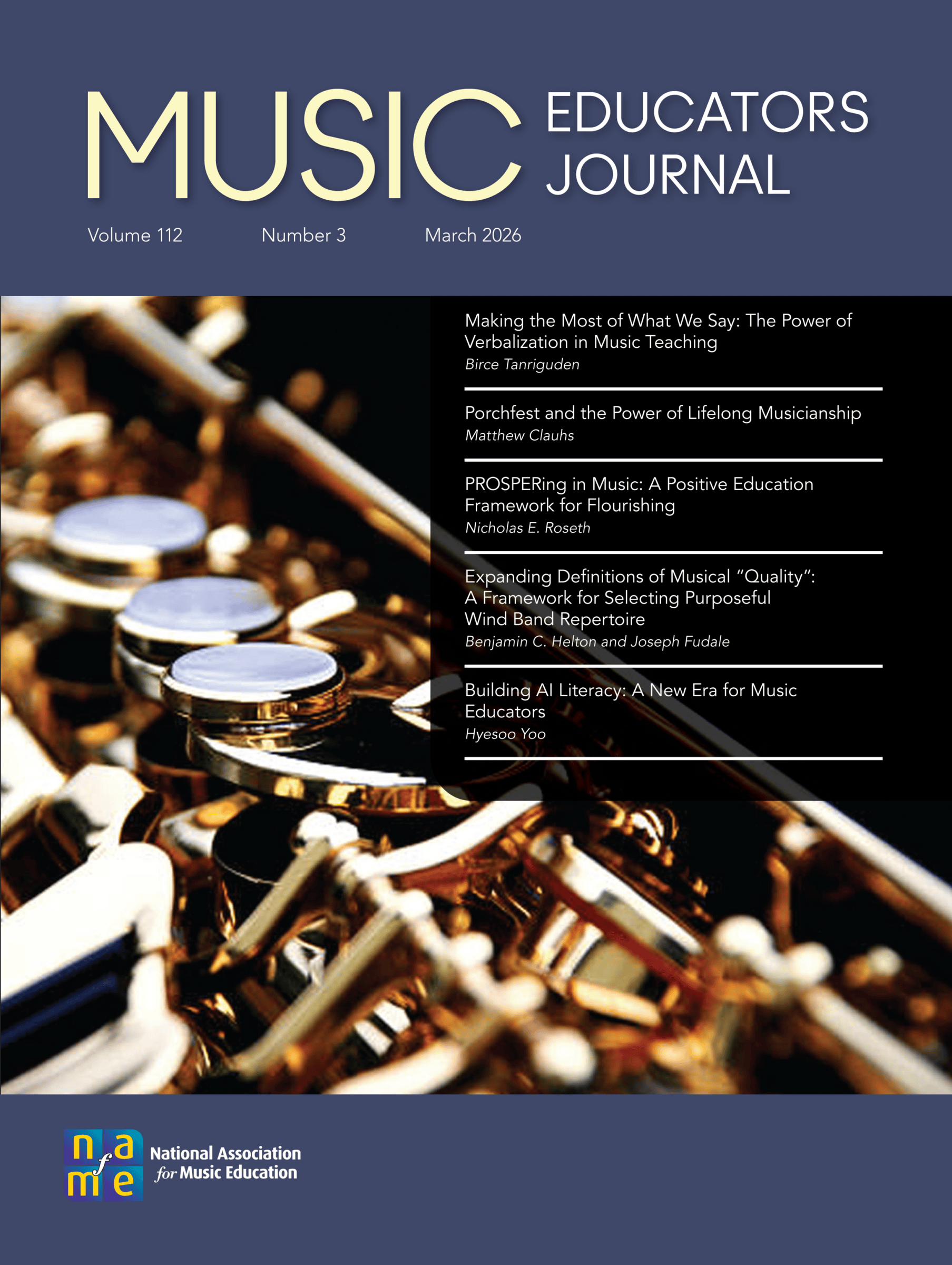 March 2026 Music Educators Journal cover art