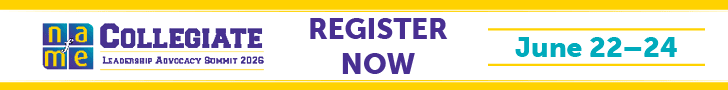 NAfME Collegiate Leadership Advocacy Summit 2026. June 22-24. Register now