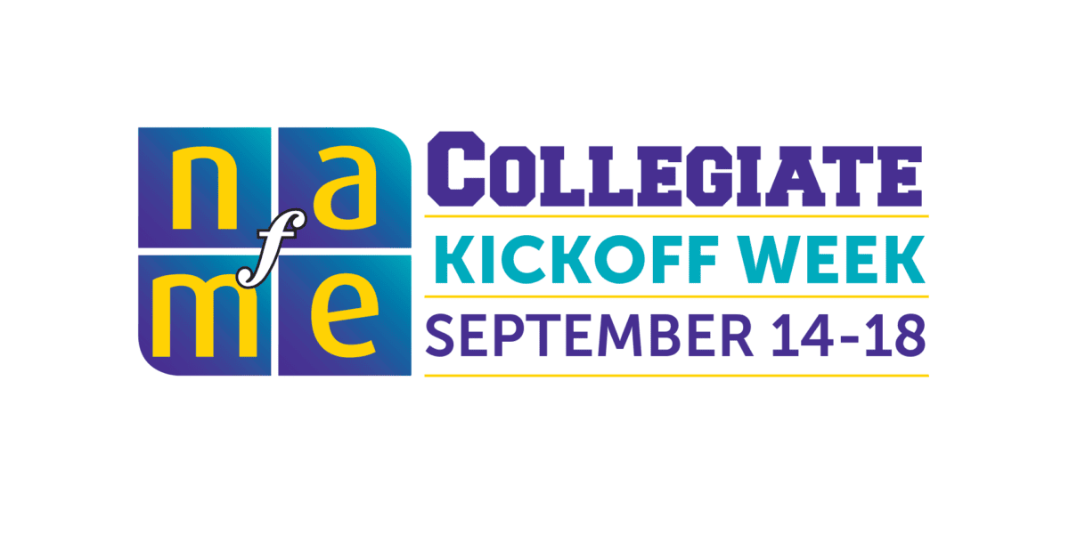 NAfME Collegiate Kickoff Week, September 14–18, 2026
