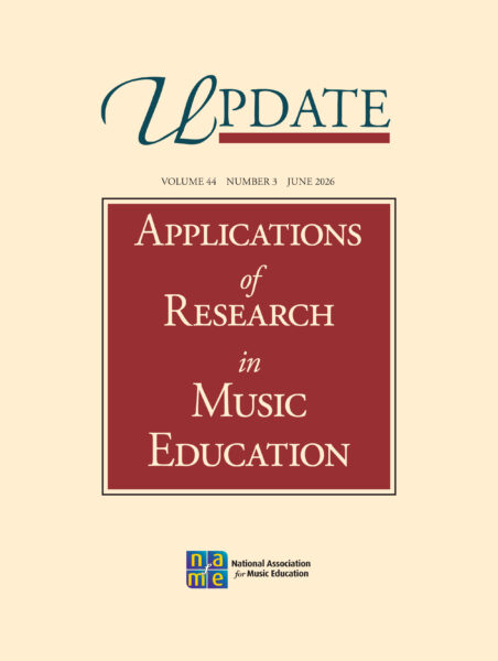 cover art for June 2026 Update: Applications of Research in Music Education journal