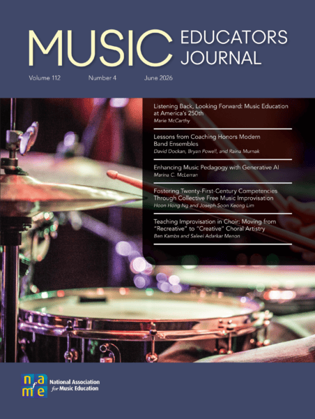 Music Educators Journal June 2026 cover