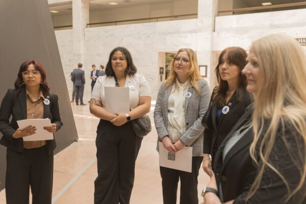 NAfME Collegiate students in the Hart Senate Office Building on NAfME Hill Day