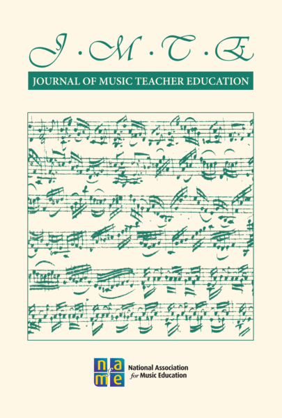 JMTE - Journal of Music Teacher Education cover
