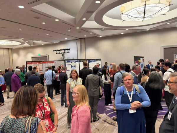 Attendees during poster presentations
