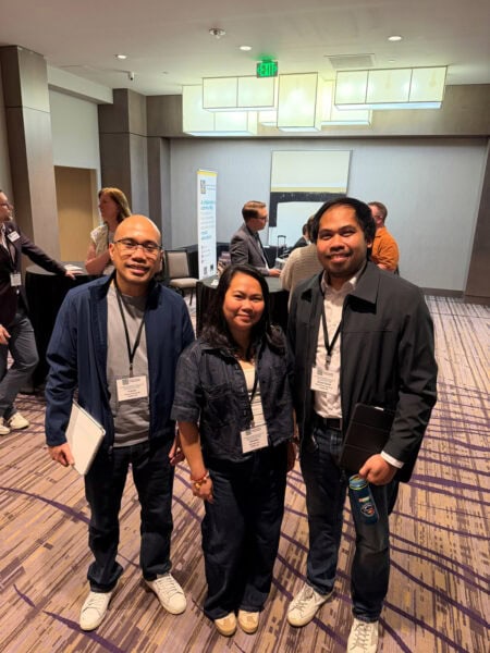 Teachers from Kodiak, Alaska, Francis Penaranda, Michelle Luna, and Serjoe Orven Gutierrez