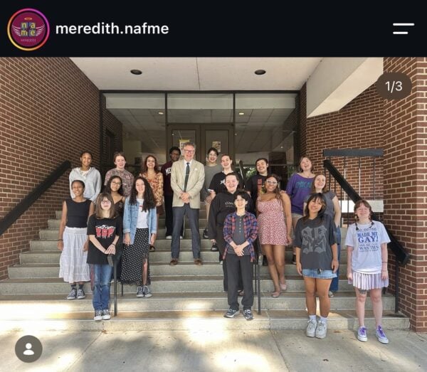 Screenshot from Meredith College NAfME Collegiate chapter Instagram for 2026 NAfME Collegiate Kickoff Week’s Chapter Recruitment Friday