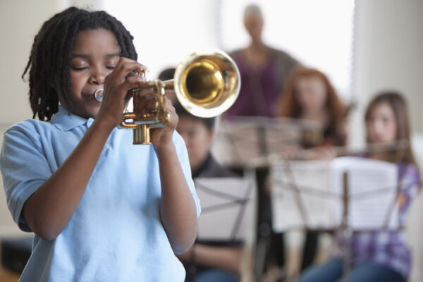 middle school trumpet player